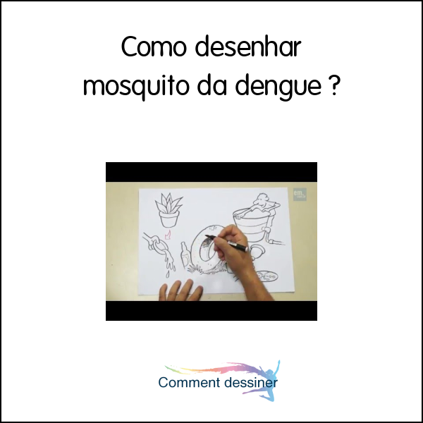 Como desenhar mosquito da dengue